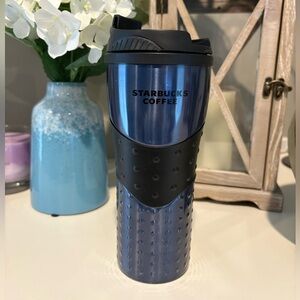 Starbucks Blue Hobnail Stainless Steel Tumbler 16 fl oz